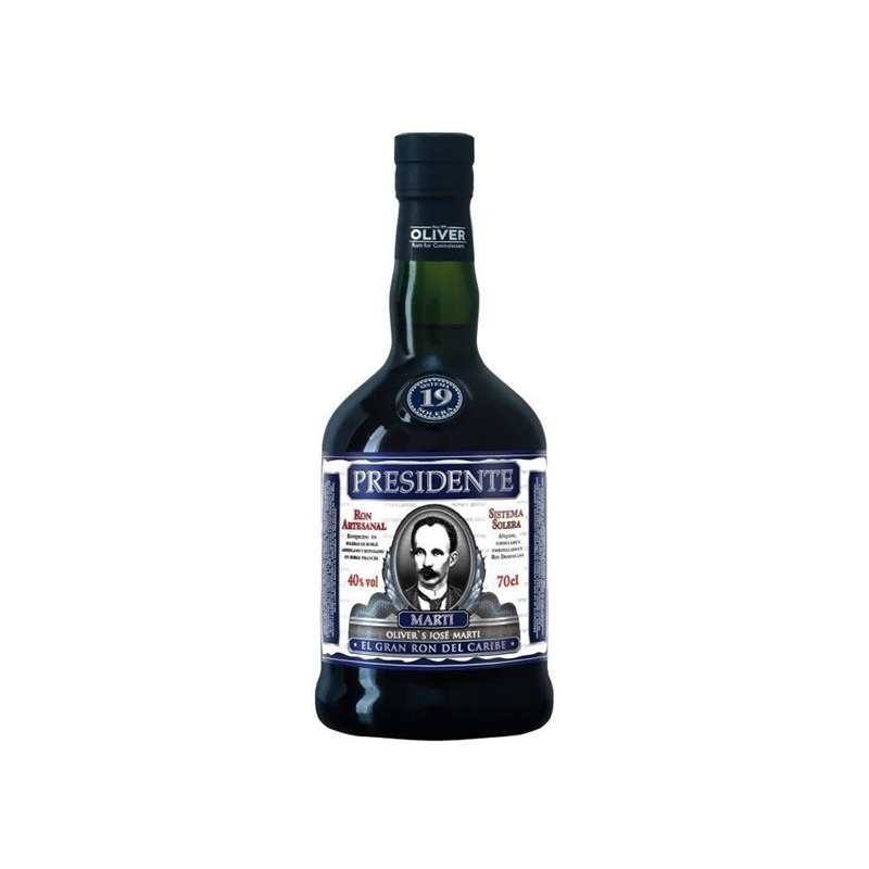 PRESIDENTE MARTI 19 SOLERA : Rhum haut de gamme de République Dominicaine