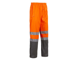 Pantalon de pluie haute visibilité Griffis orange Nine Worths - Sécurité et Confort