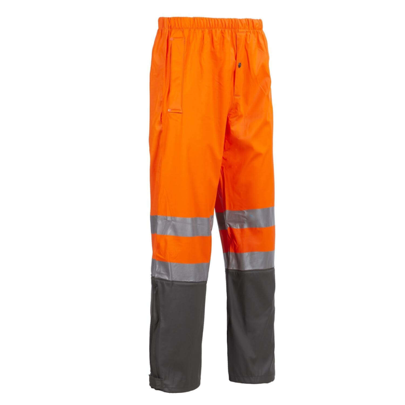 Pantalon de pluie haute visibilité Griffis orange Nine Worths - Sécurité et Confort
