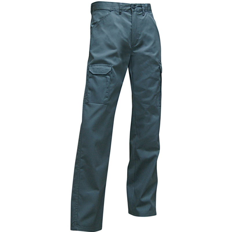 Pantalon de travail multipoches vert US Scie LMA grande taille