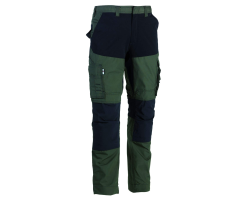 Pantalon de travail extensible Hector kaki Herock - Confort et Mobilité