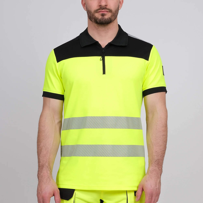 Polo haute visibilité manches courtes Mars Nine Worths - Sécurité et confort