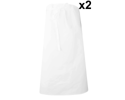 Lot de 2 tabliers de cuisinier ajustables - Gastronome LMA