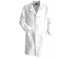 Blouse blanche de peintre ou de chimie en coton - Vêtements de travail