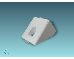 Connecteur d'angle 45° 45x45 SILVER - Accessoire de Montage