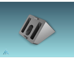 Connecteur d'angle 45° 40x40 - Montage facile et robuste