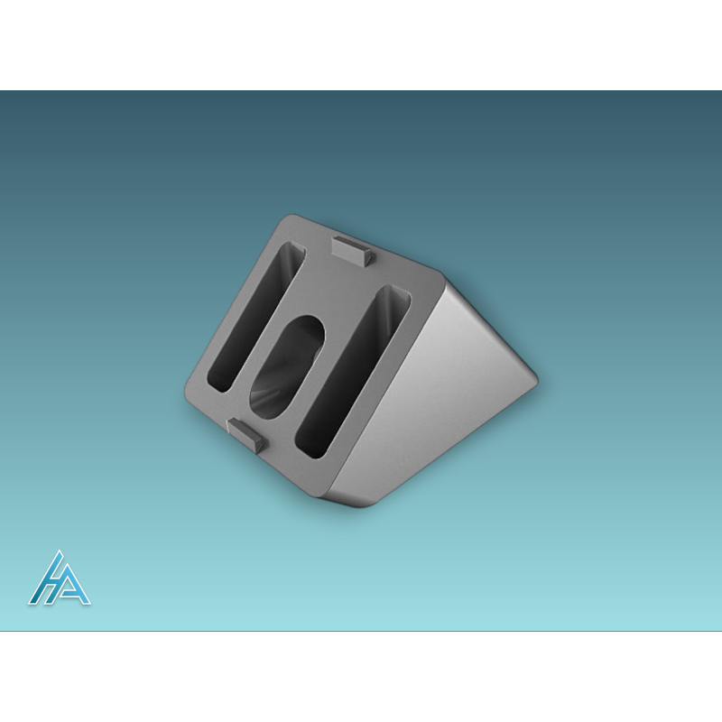 Connecteur d'angle 45° 40x40 - Montage facile et robuste