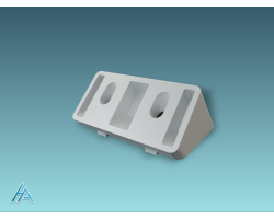 Connecteur d'angle 45° 80x40 SILVER - Résistance et Esthétique