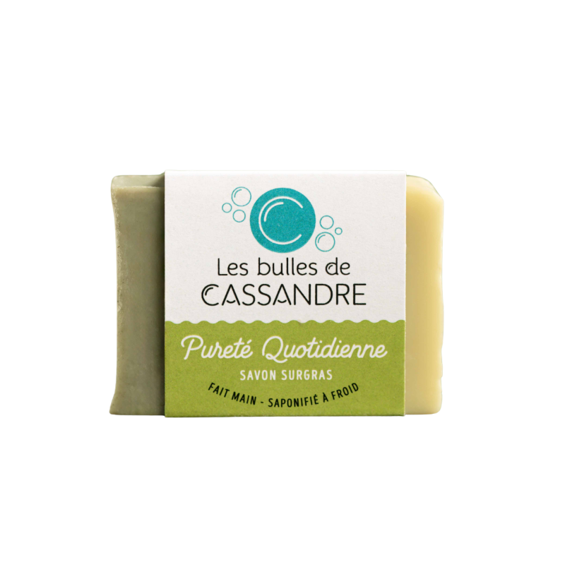 Savon Pureté quotidienne - Savon artisanal à l'argile verte