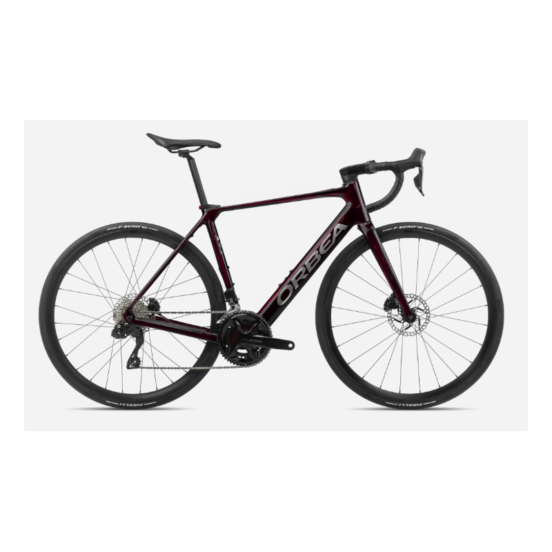 ORBEA GAIN M30I WINE RED CARBON VIEW - Vélo électrique de route