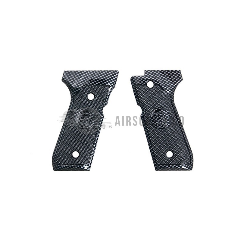 Grips pour M9 GBB imitation carbone - Équipement Sportif haut de gamme