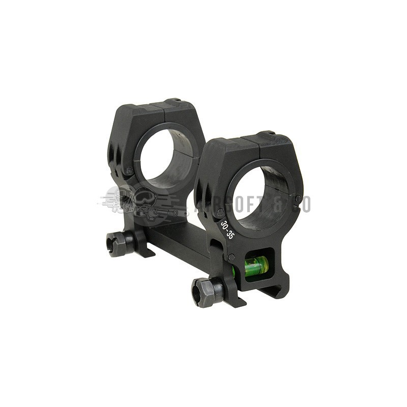 Montage lunette double Ø 30 - 35 mm avec niveau à bulle | Équipement Sportif