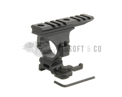 Montage lunette QD Ø 30 mm avec rail supérieur - Équipement Sportif