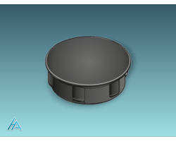 Cache raccord en cube D12, Noir ESD - Protection et qualité