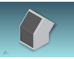 Élément de jonction 45° 30x30 B SILVER ESD - Design et performance