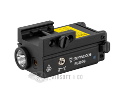 Lampe tactique SKYWOODS L53980 - 300 lumens en aluminium