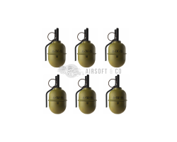 Pack de 6 grenades TAG-19 - Réalisme et puissance pour l'airsoft