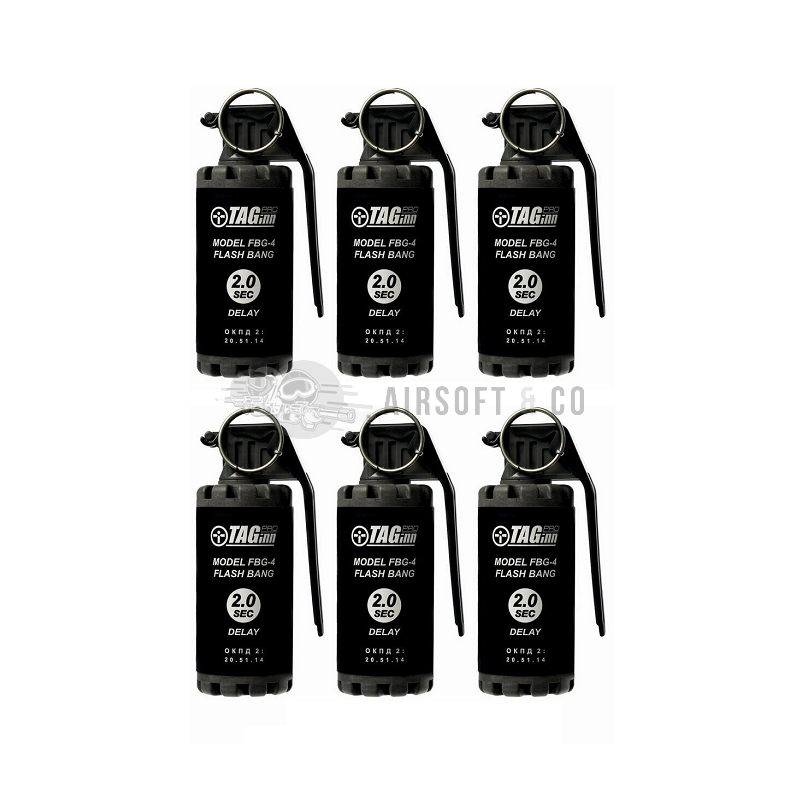 Pack de 6 grenades à main FBG-4 - Équipement Sportif