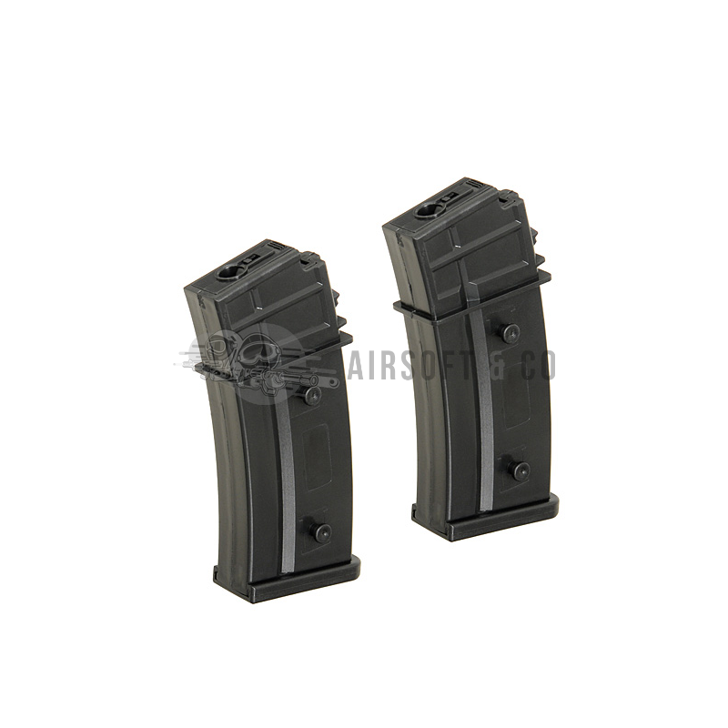 Lot de 2 chargeurs Mid-cap G36 AEG Series - Équipement Sportif