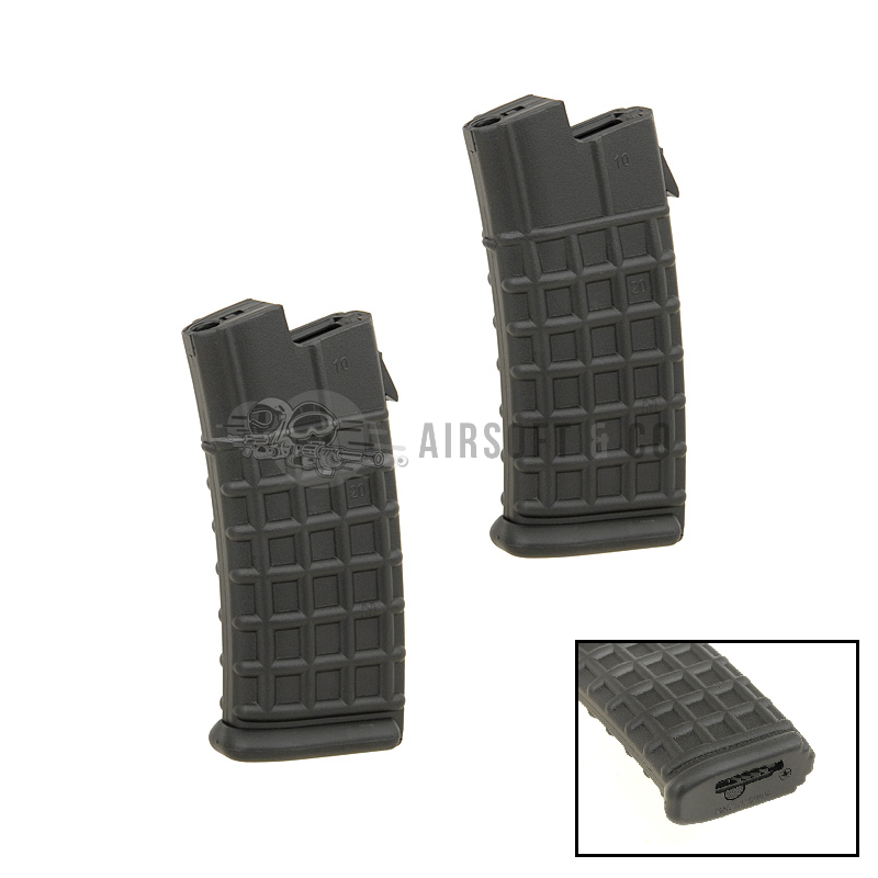Lot de 2 chargeurs Hi-cap AUG AEG Series - Équipement Sportif