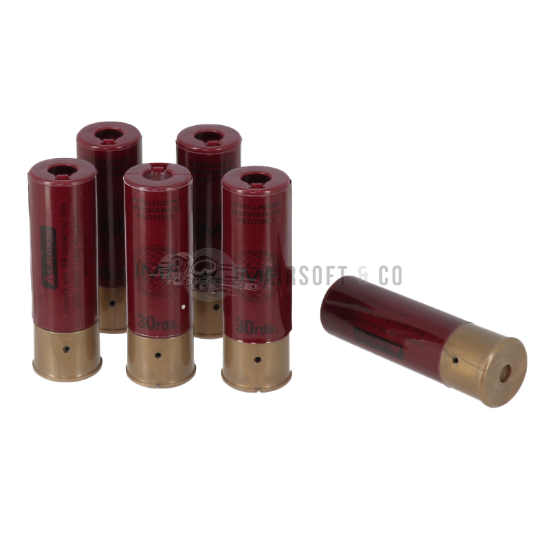 Lot de 6 cartouches pour shotgun - Équipement Sportif