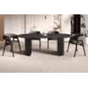 Table 'Lagos' 220 cm Ovale en Décor Brun Foncé - Meubles Modernes