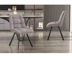 Chaise Lizzy Tissu Ote Share 160 Gris clair - Meubles élégants