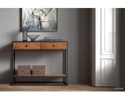 Console 'Ace' Bois de Manguier - Élégance et Robustesse pour Votre Intérieur