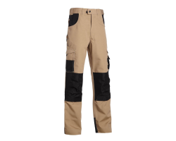Pantalon de travail multipoches Adam beige - Nine Worths