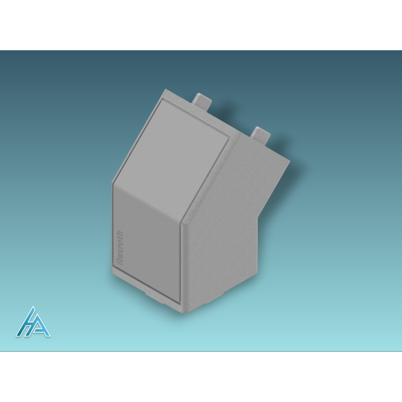 Élément de jonction 45° 40x40 B gris - Raccord optimal