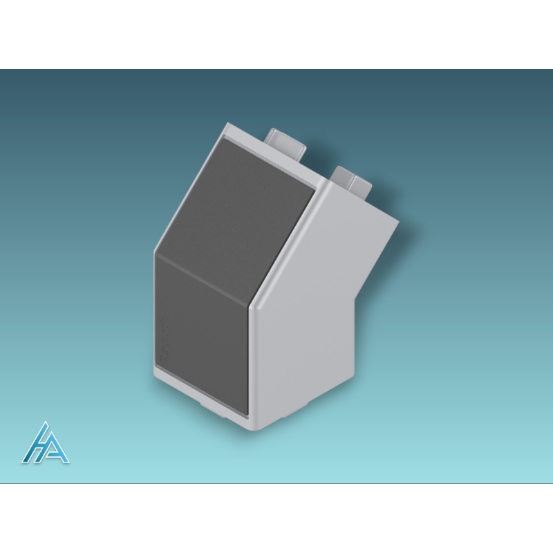 Élément de jonction 45° 45x45 B Silver ESD - Raccord de qualité