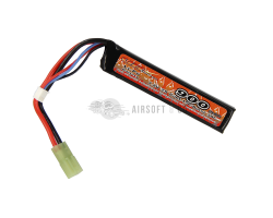 Batterie LiPo 7.4 V 900 mAh 15C Burst 30C pour équipements sportifs