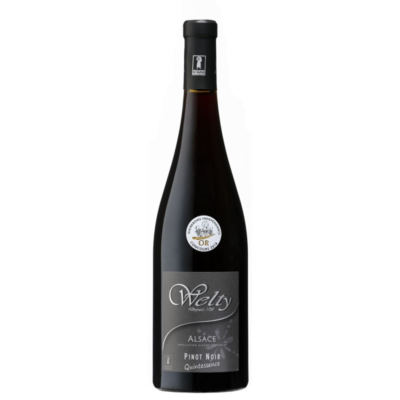 Pinot Noir Quintessence Bio Welty 2022 Alsace AOP - Vin Rouge Haut de Gamme