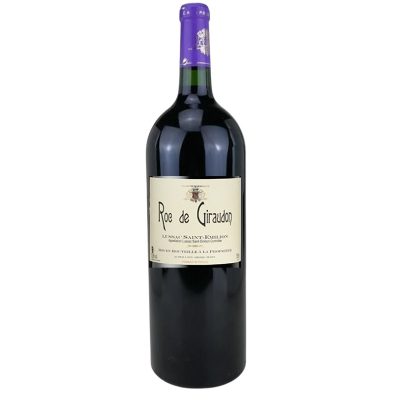ROC DE GIRAUDON MAGNUM 2018 LUSSAC SAINT ÉMILION AOC 150CL - Vin Rouge Haut de Gamme