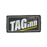 TAG. INN 3D PVC Black Patch - Badge Sportif en PVC Durable