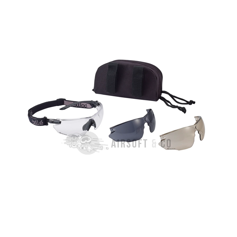 BOLLÉ Combat Kit Tactical (Black) - Lunettes balistiques haute qualité