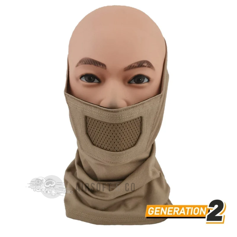 CYGNUS ARMORY Face Warrior Plus (TAN) - Masque de protection airsoft