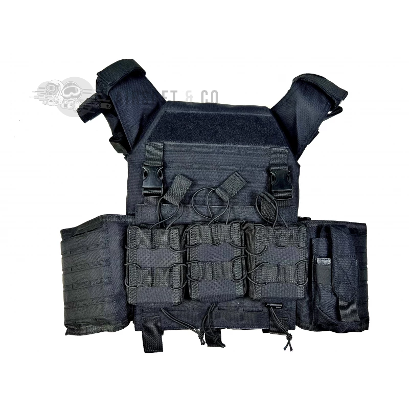 ANAREUS SPIDER Modular Plate Carrier (Black) - Équipement Sportif de Qualité