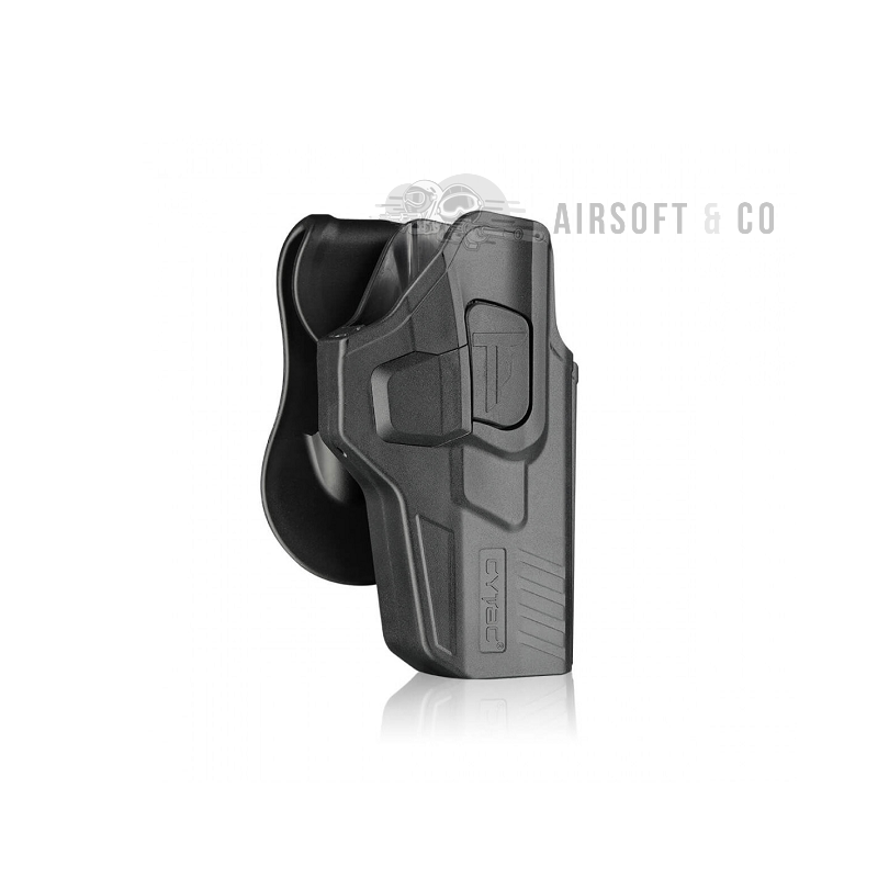 Holster rigide CYTAC GLOCK 17 G4 - Black (droitier) | Équipement Sportif