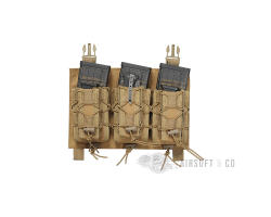 Porte-chargeurs Molle M4 / PA (3 emplacements) BUAPCC | Coyote Brown
