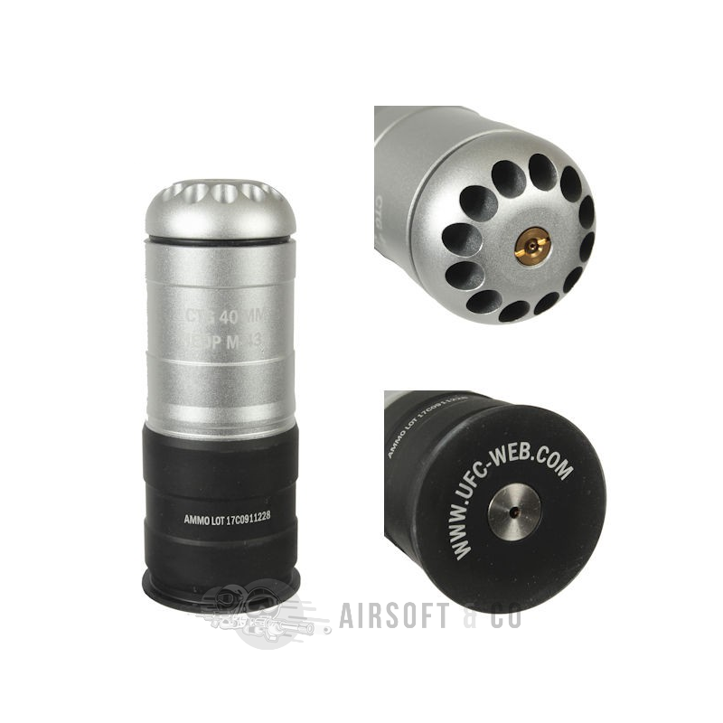 Grenade airsoft S&T 40 mm 120 billes - Haute performance