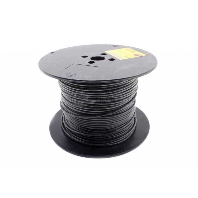 Câble silicone 1 mm² noir pour équipements sportifs