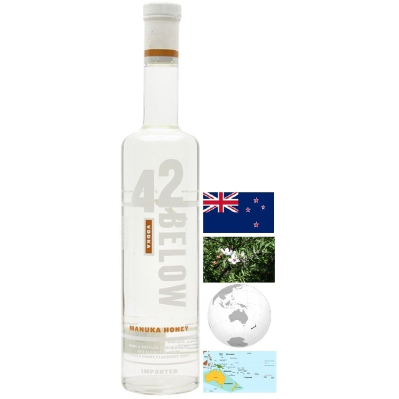 42 Below Honey Vodka - Vodka au miel de Nouvelle-Zélande 70cl 42°