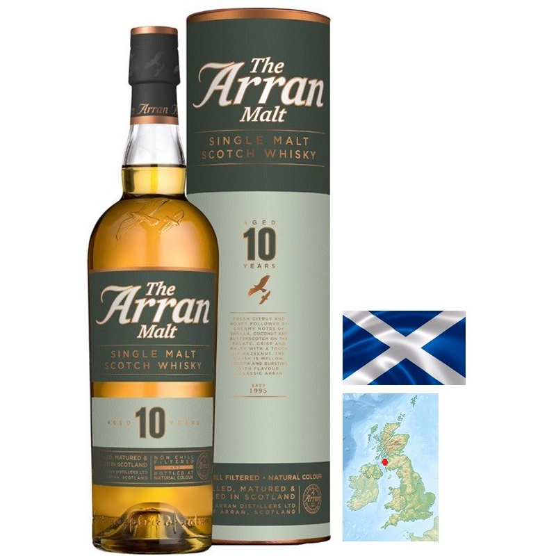 ARRAN 10 ans non filtré single malt whisky - 70 cl - 46°