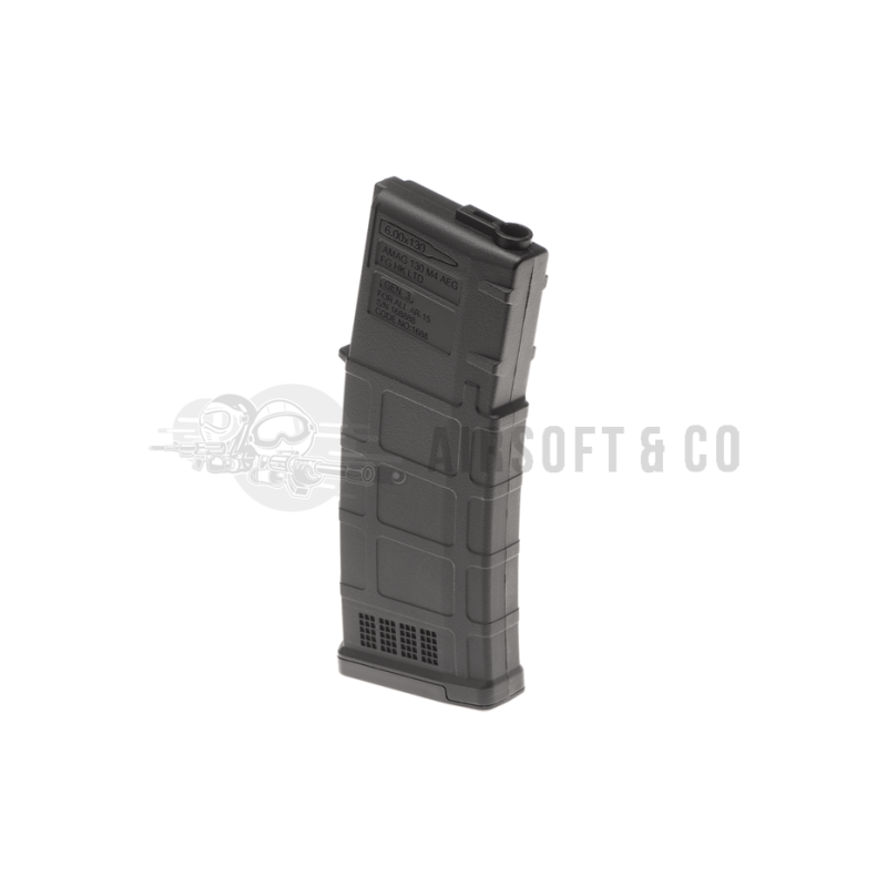 ARES AMAG 130 rds Long Mid-cap Magazine (Noir) - Équipement Sportif