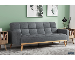Canapé-lit 'Adana' Tissu Davis Neve 97 Gris - Élégance et confort