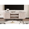 Meuble TV 'Lagos' 160 cm - Décor Travertin Beige | Mobilier Chic
