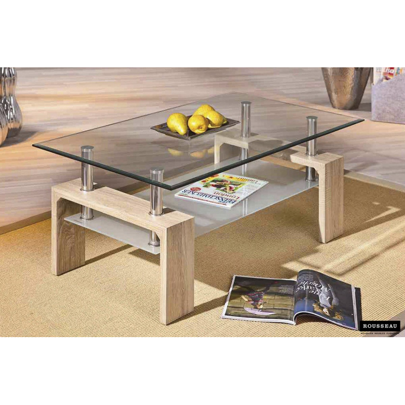 Table basse Alana - Élégance en décor sonoma