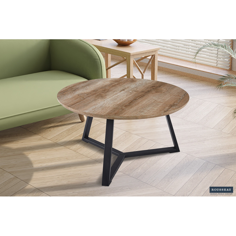 Table basse Paso 1 - Élégance en décor chêne vieilli