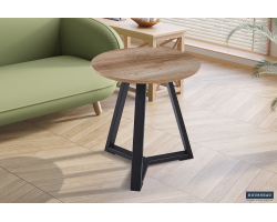 Table d'appoint Paso 2 - Élégance décor chêne vieilli